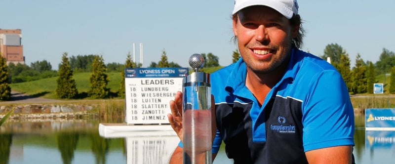 Der Schwede Mikael Lundberg setzte sich am ersten Extraloch gegen Bernd Wiesberger durch und holte sich den Sieg bei der Lyoness Open