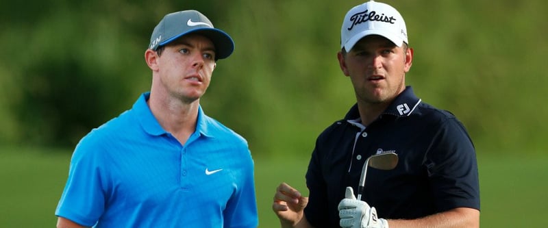 Rory McIlroy und Bernd Wiesberger bei der PGA Championship 2014