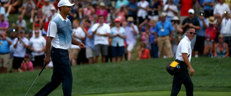 Tiger Woods und Sean Foley gehen von nun an getrennte Wege. Nach vier Jahren beendet Woods die Zusammenarbeit mit seinem Schwungtrainer. (Foto: Getty)