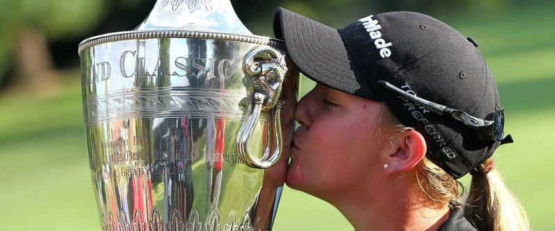 Austin Ernst setzte sich bei der Portland Classic im Stechen gegen I.K. Kim durch und holte sich den LPGA-Sieg.