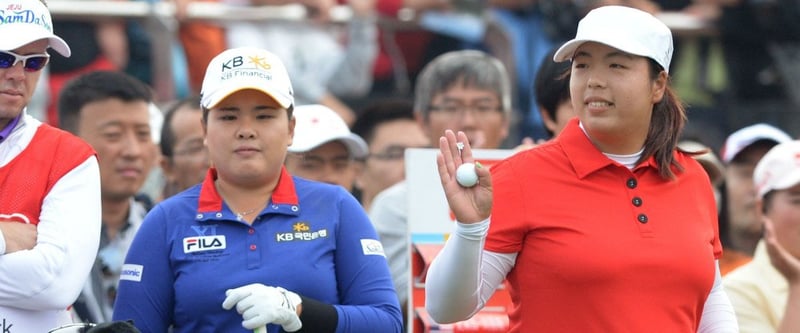 Inbee Park aus Südkorea und Shanshan Feng aus China teilen sich die Führung zum Auftakt der Fubon LPGA Taiwan Championship.