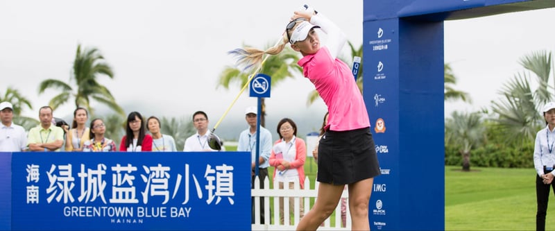 Geteilte Führung bei verregneter Blue Bay LPGA