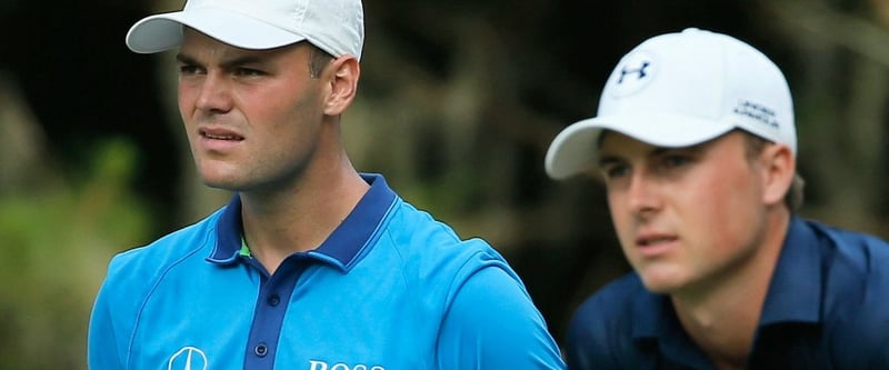 Interessante Kombination zum Auftakt der WGC-HSBC Champions! Martin Kaymer geht in einem Flight zusammen mit Jimmy Walker und Youngster Jordan Spieth (r.) auf die Runde.