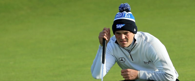 Martin Kaymer bald mit neuer Kopfbedeckung