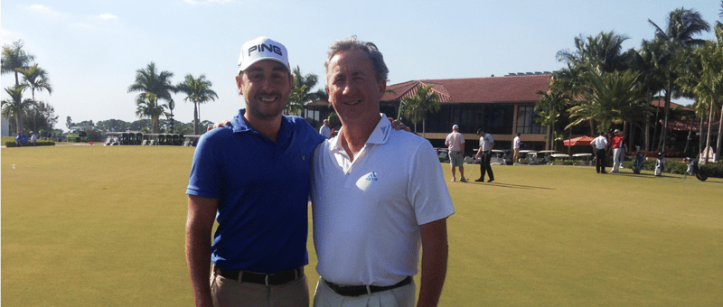 Stephan Jäger und Coach Ken Williams sind auf der Web.com Tour angekommen. (Foto: Logicalgolf)