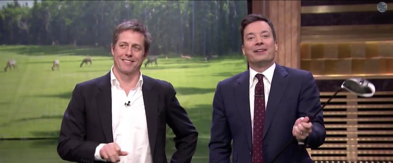 Golf Tonight Show Hugh Grant Charles Barkley