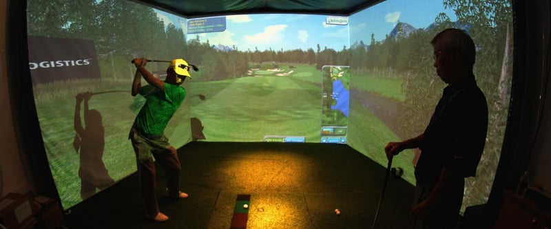 Ein typischer Golfsimulator - zum Spaß und Training gleichermaßen geeignet. (Foto: Getty)
