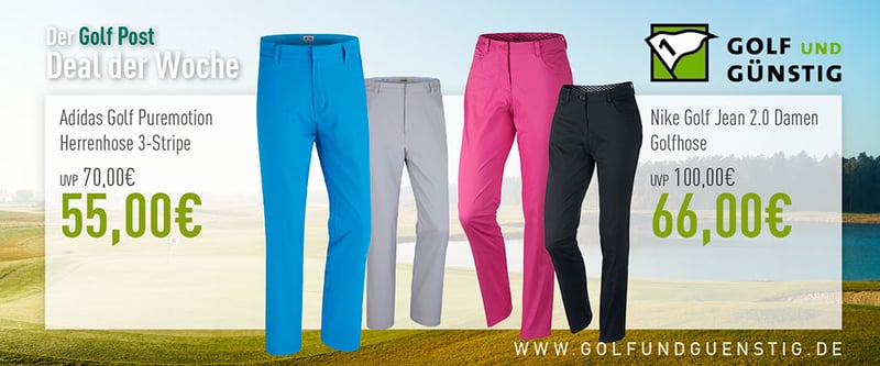 Deal der Woche: Golfhosen für Damen und Herren