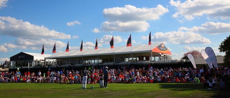 Bubba Watson beantwortet im Rahmen der First Tee Organisation im Vorfeld des Arnold Palmer Invitational Fragen interessierter Kinder.