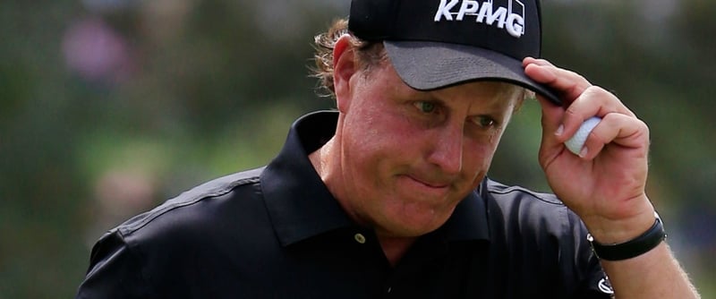 Phil Mickelson beklagt wie viele andere Spieler, dass Augusta National 2015 bislang zu leicht ist.