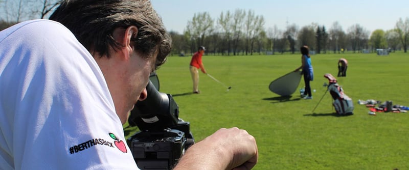 Zehn Golf-Post-Leser beim Callaway-Videodreh in München
