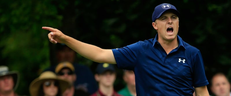 Großer Vorsprung: Am 13. Loch liegt Jordan Spieth bereits fünf Schläge vor dem Zweitplatzierten. (Foto: Getty)