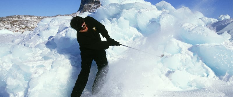 Golf-Video: Abschlagen im ewigen Eis