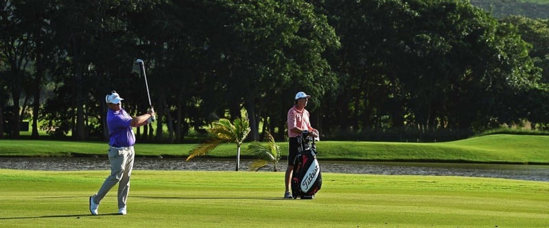 Der Südafrikaner George Coetzee gewinnt bei der Premiere auf Mauritius sein zweites Turnier der Saison. (Foto: Getty)