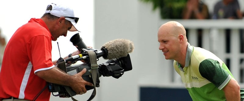 Grund zum Lachen hat man auf dem Golfplatz alle Tage wieder - gut wenn dann noch die Kamera mitläuft. (Foto: Getty)