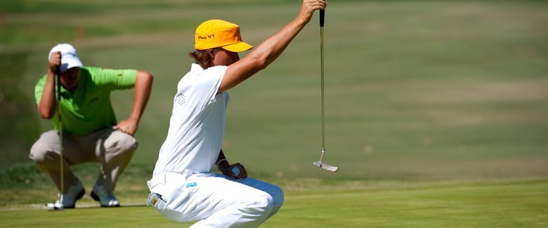 Rickie Fowler Pre-Shot-Routine beim Putten. (Foto: Getty)