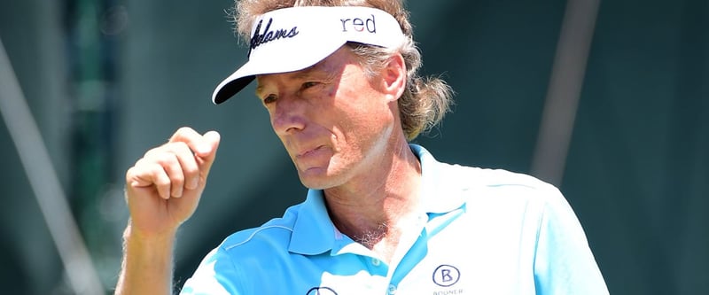 Bernhard Langer hat seinen nächsten Majortitel knapp verpasst und wurde bei der US Senior Open 2015 in Kalifornien, USA, Dritter. (Foto: Getty)