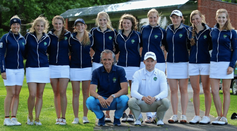 Die Damen des Golfclub Hubbelraths konnten auch den zweiten Spieltag der Kramski DGL für sich entscheiden. (Foto: DGV/ Tiess, Schult)