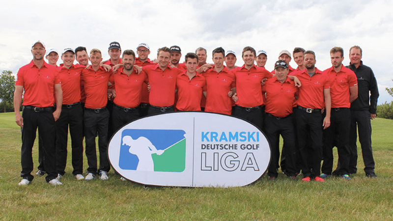 Die Herrenmannschaft des Golfclub St. Leon-Rot überzeugte beim zweiten Spieltag der Kramski DGL im Golfclub Riedstadt Kiawah mit starker Performance. (Foto: DGV/stebl)