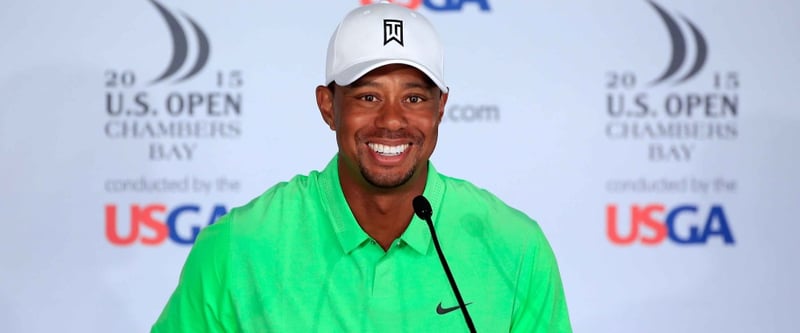 Tiger Woods spircht auf der PK über den Platz und seinen Auftritt bei der US Open. (Foto: Getty)