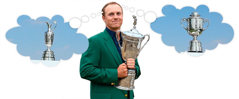 Jordan Spieth hat nach dem Masters- und US-Open-Sieg die Chance als erster Golfer alle vier Majors in einem Jahr zu gewinnen.