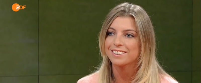 Profigolferin Sophia Popov im ZDF-Morgenmagazin