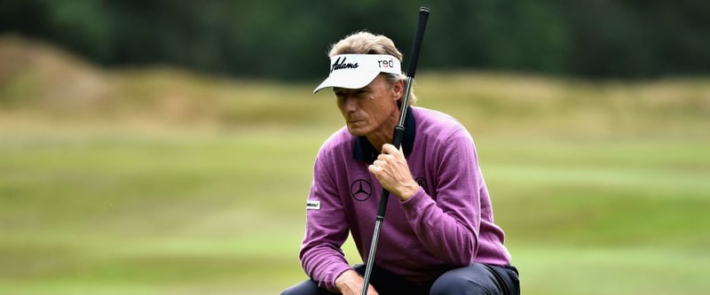 Bernhard Langer kann einen Tag die Füße hochlegen, bevor er am Samstag wieder in den Kampf um den Titel eingreift. (Foto: Getty)