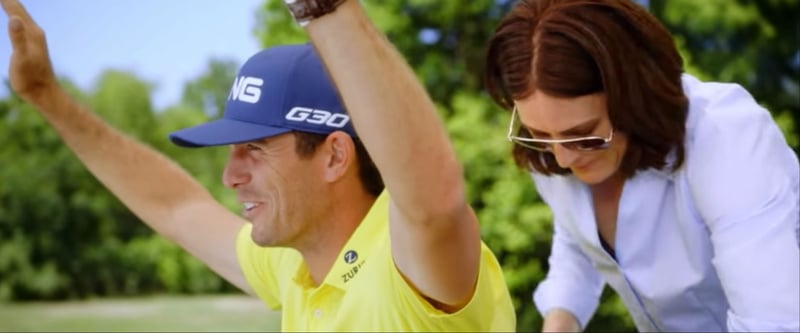 Auch wenn es aussieht, als hätte er das schon einmal gemacht - Billy Horschel wurde noch nie verhaftet, sagt er. (Foto: Youtube)