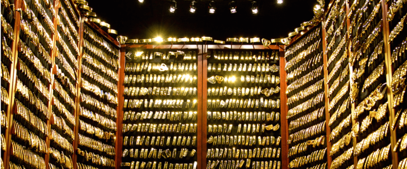 Die Sammlung der goldenen PING-Putter im Hauptsitz des Unternehmens in Phoenix.