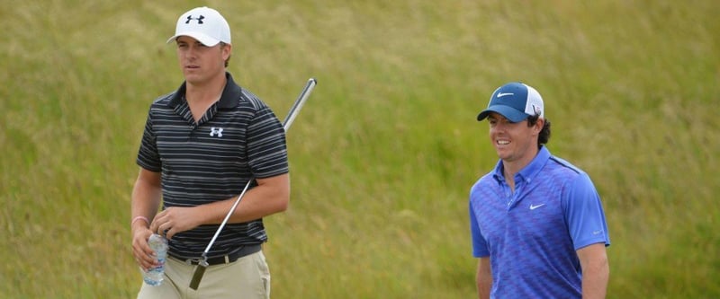 Jordan Spieth nutzt die Verletzungspause von Rory McIlroy um ihm immer mehr auf die Pelle zu rücken. (Foto: Getty)