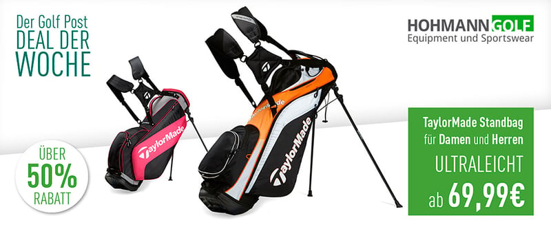 Diese Woche im Deal der Woche: TaylorMade Standbags bei Hohmann Golf. (Quelle: Golf Post)