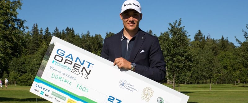 Dominic Foos gewinnt bei der Gant Open im finnischen Turku sein erstes Profi-Turnier. (Foto: IMPACT point AG)
