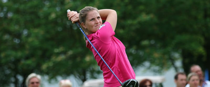 Leonie Harm darf beim Junior Solheim Cup als Lokalmatadorin abschlagen. (Foto: St. Leon-Rot)