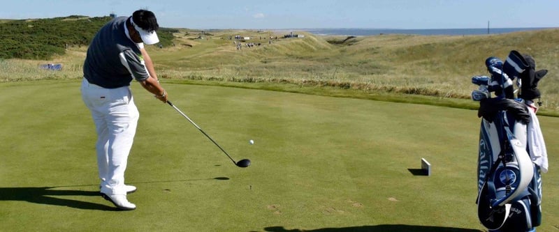 Kiradech Aphibarnrat gewinnt das Saltire Energy Paul Lawrie Matchplay mit den Schlägern von Callaway.