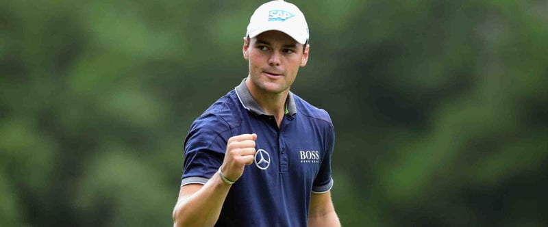 Mit geballter Faust voran: Martin Kaymer schlägt sich beim ersten Tag der Wyndham Championship sehr gut. (Foto: Getty)