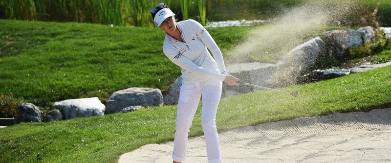 Sandra Gal kämpft sich bei der Evian Championship aus dem Bunker. (Foto: Getty)