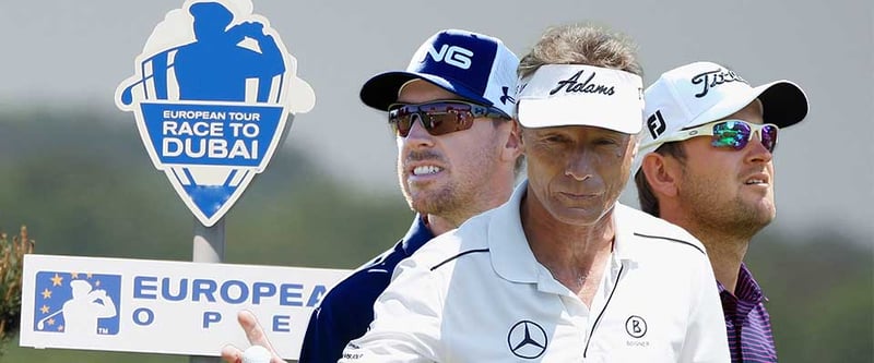 Bei der Rückkehr der Porsche European Open auf die Tour startet Bernhard Langer an der Seite von Bernd Wiesberger und Hunter Mahan.