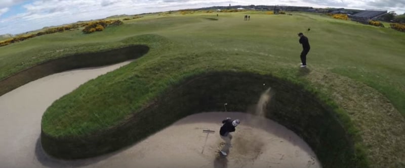 St. Andrews durch die Trickshot-Brille der Bryan Bros. (Foto: Youtube)