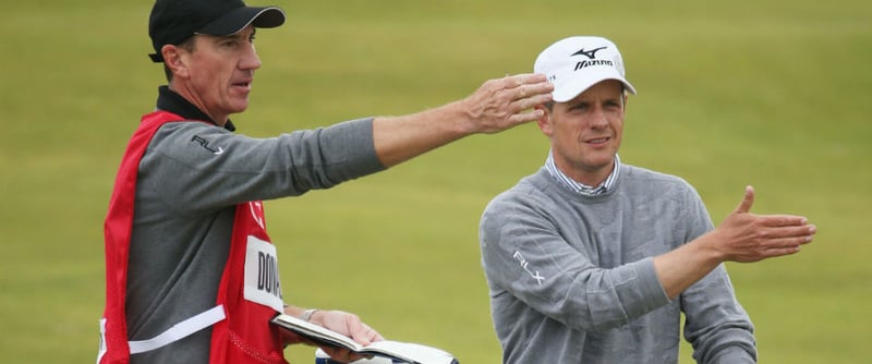 Luke Donald (r.) und sein Caddie John McLaren gehen zukünftig getrennte Wege.