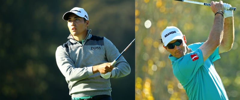 Dominic Foos (li) und Florian Fritsch verpassen bei der Q-School den Speung unter die 25 Besten. (Foto: Getty)