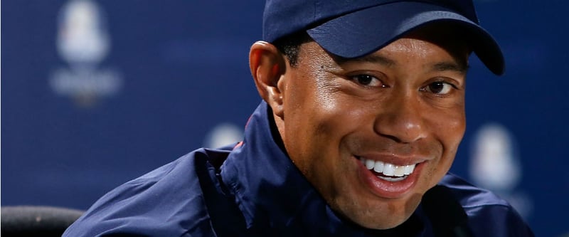 Tiger Woods freut sich auf eine neue Herausforderung. Beim Ryder Cup in Hazeltine wird er als Vize-Kapitän dabei sein. (Foto: Getty)