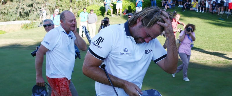 Dreimal fand die Turkish Airlines Open bisher statt, zweimal konnte Victor Dubuisson gewinnen - und war sichtlich davon gerührt. (Foto: Getty)