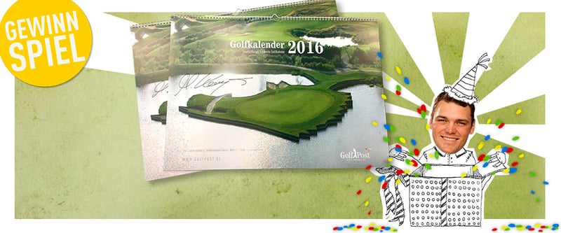 Sichern Sie sich jetzt die Chance auf einen von Martin Kaymer signierten Golf Post Golfkalender 2016. (Bild: Golf Post)