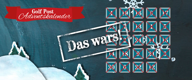 Das war's, der Golf Post Adventskalender schließt seine Türchen wieder. (Foto: Golf Post)