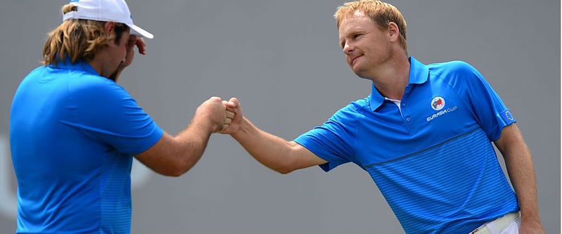 Fist pump: Team Europa liegt beim EurAsia Cup in Malaysia weit in Führung. (Foto: Getty)