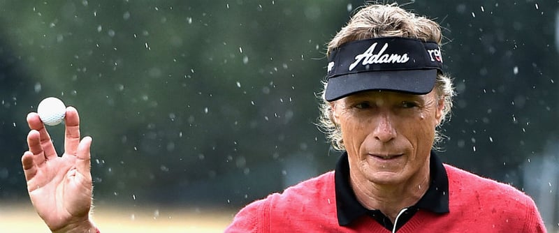 Steht auch Berhard Langer bald im Regen? Der PGA Tour Champions drohen schwere Zeiten. (Foto: Getty)