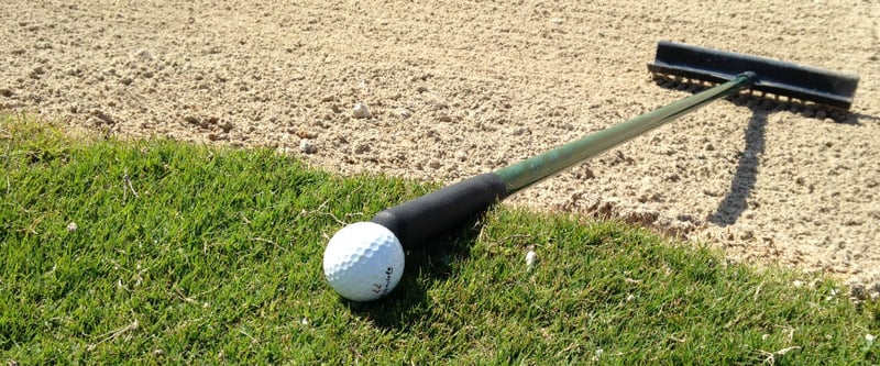 Golf Post Redakteur Lars Kretzschmar brachte sich bei seiner Runde mit Martin Kaymer in eine seltene Lage. (Foto: Golf Post)