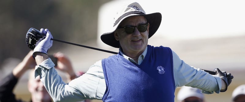 Entspannt und alles im Griff? Bill Murray legte in Pebble Beach wieder einen Auftritt der besonderen Art hin. (Foto: Getty)