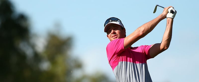 Der Australier Brett Rumford leistet vor dem Wochendende Peter Uihlein an der Spitze der Perth International Gesellschaft. (Foto: Getty)