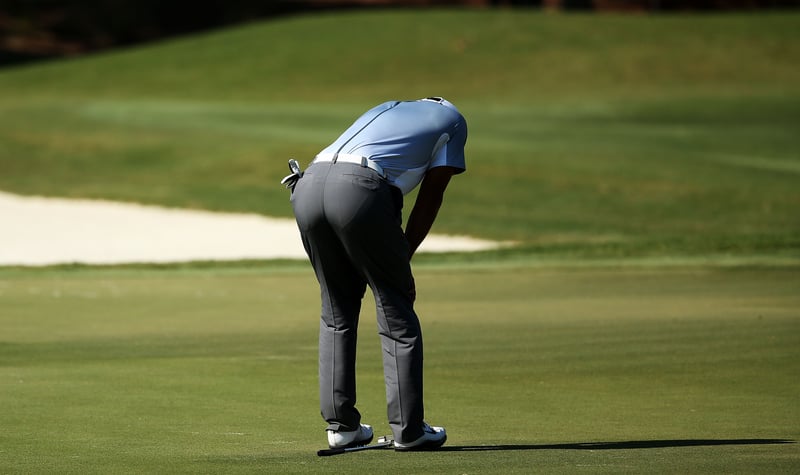 Rücken grade, Tiger Woods! Die Rekonvaleszenz des 14-fachen Majorsiegers wird im Internet heiß diskutiert. (Foto: Getty)